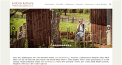 Desktop Screenshot of lidovakultura.cz